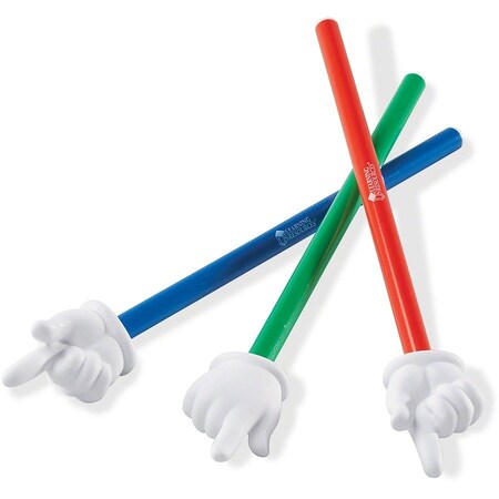 Learning Resources Hand Pointers, 12", 3/ST, Multi PK LRNLER2655